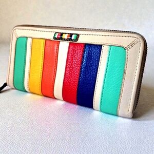 Brighton Multi-color Leather Wallet LIKE NEW!
